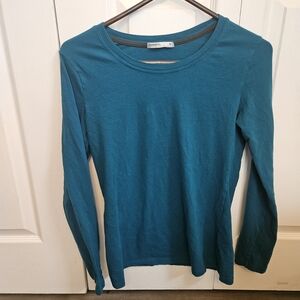 Tresics Deep Teal Crew Neck Top